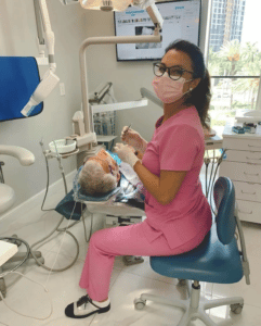 Patient at the reception at the SvetlanaDental clinic"